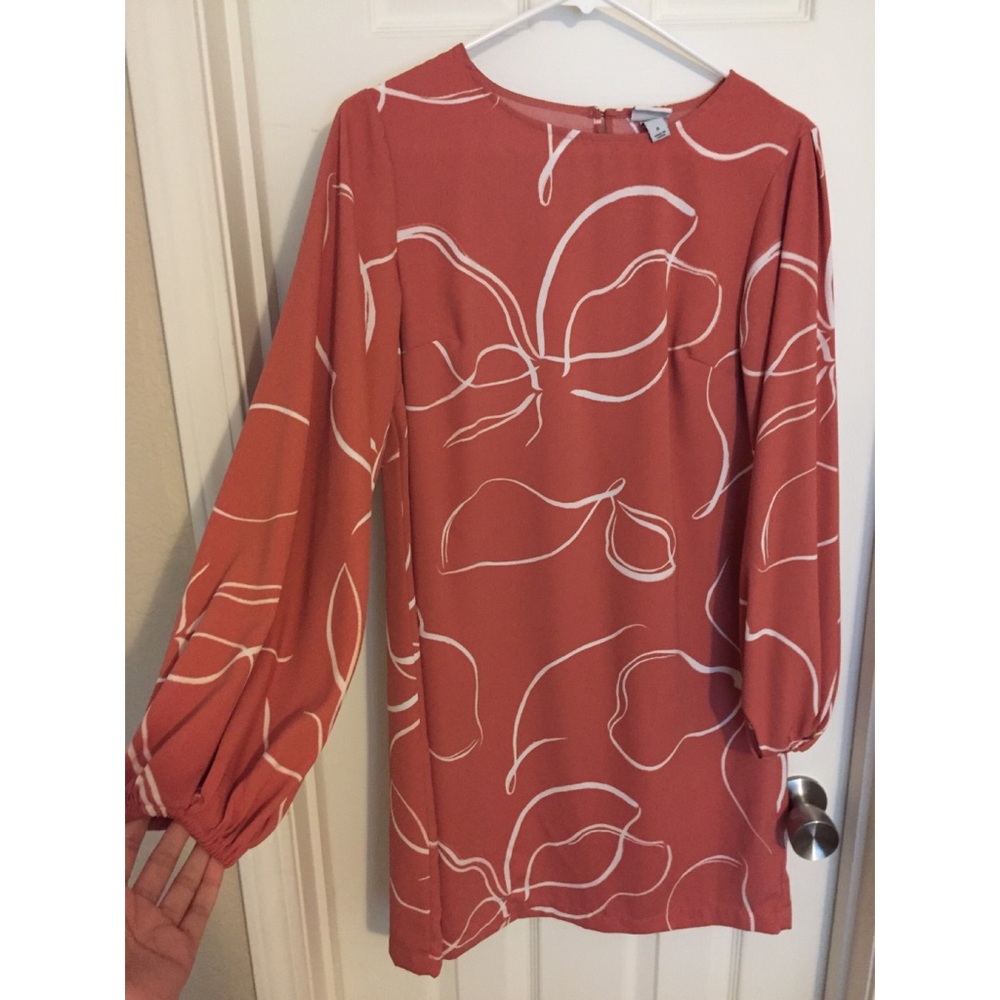 Light pink and white dress